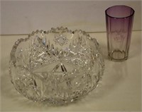 Good cut crystal bowl