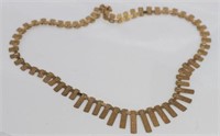 Vintage graduated hallmarked 9ct gold necklace
