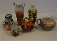 Three assorted miniature Royal Bayreuth vases