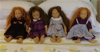 Four HH Gotz dolls