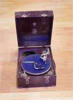 Vintage portable gramophone