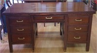 Vintage pedestal desk