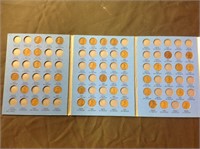 LINCOLN PENNIES BOOK WITH SOME COINS