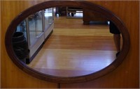 Vintage oval wall mirror