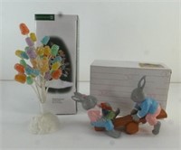 Department 56 Lot: Spring Bunnies Teeter -