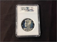 2006-S ULTRA CAMEO GRADED HALF DOLLAR