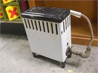 Vintage Enameled Gas Parlor Heater