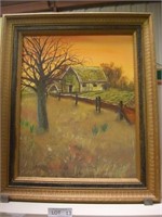 Barn Oil Painting