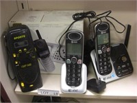 2 Cordless Phone Systems, Emergency Radio/Light