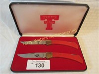 Texas Tech Red Raiders Commerative Knives