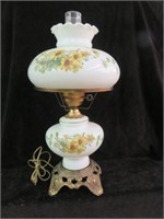 HANDPAINTED GONE WITH THE WIND PARLOR LAMP 23"T