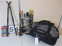 Sport Bag, Crossbow Arrows, Rifle Rest, Gun Sock,