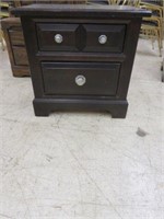 MODERN TWO DRAWER NIGHT STAND 28"T X 29"W X 17"D