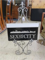"SEX AND THE CITY" LIGHT ON  EASEL 28"T