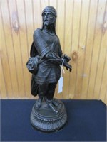 BRONZE "WARRIOR" STATUE 19"T