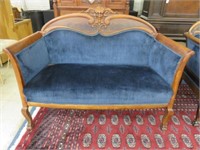 WONDERFUL FLAME MAHOGANY CLAW FOOTED SETTEE