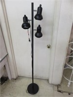 MODERN BLACK POLE LAMP 64"T