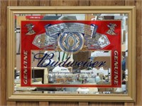 "Genuine Budweiser" Mirror Wall Sign