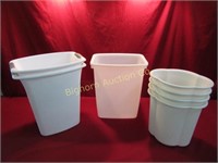 Rubbermaid & Sterilite Garbage Cans, 7pc Lot