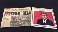 THE DALLAS TIMES HERALD 1963 JFK DEAD LOOKS TO BE