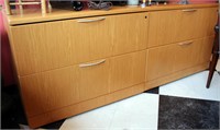 A KNOLL/REFF FOUR-DRAWER CREDENZA