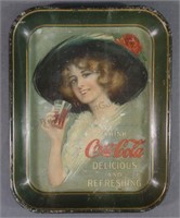 1913 Coca Cola "Cola Girl" Serving Tray
