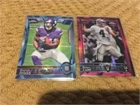 2015 TOPPS CHROME #148 STEFON DIGGS RC BLUE