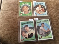 1959 Topps Lot of 4 Cards