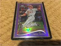 Mike Trout 2014 Topps Chrome Purple Refractor