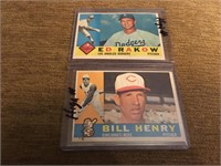 1960 TOPPS #551 ED RAKOW and Bill Henry