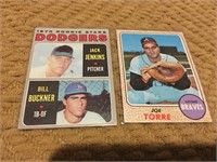 1970 TOPPS #286 BILL BUCKNER RC and Torre