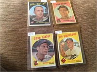 1959 Topps Lot of 4 Cards