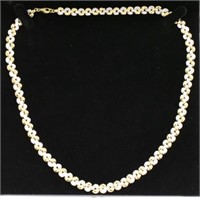 Sterling Silver Eternity Diamond Necklace