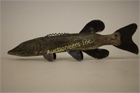 13.25" Northern Pike Fish Spearing Decoy By