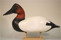 William Boulay Canvasback Drake Duck Decoy, Solid