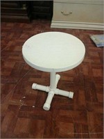 Round outdoor pvc table