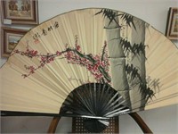 Large decorative oriental fan