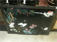 4 oriental design wall panels