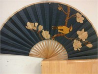 Medium sized blue decorative fan