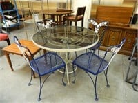 Vintage Metal Table W/Chairs