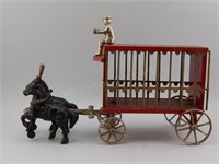 1930s Arcade Toys Horse Drawn Circus Wagon