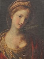 18th Century (?) Portrait.Woman w/Crown