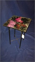 Ornate metal with glass top table