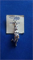 Sterling Silver Wells Cheer Leader Charm