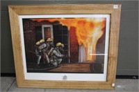 GREG MARTIN "FACE TO FACE" FIRE FIGHTING PRINT