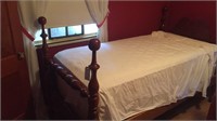 4 post cherry cannonball twin bed