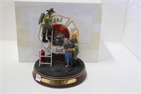 BRADFORD EXCHANGE "ABOVE THE CALL" FIRE FIGURE
