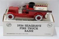 ERTL 1926 SEAGRAVE FIRE TRUCK BANK.