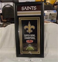 Framed Super Bowl Saints Display