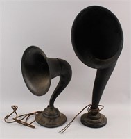 TWO UNKOWN MAKER PHONOGRAPH SPEAKER